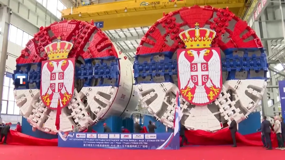 (FOTO/VIDEO) Gotove "krtice" za beogradski metro, transport iz Kine kreće u junu, a stižu u septembru