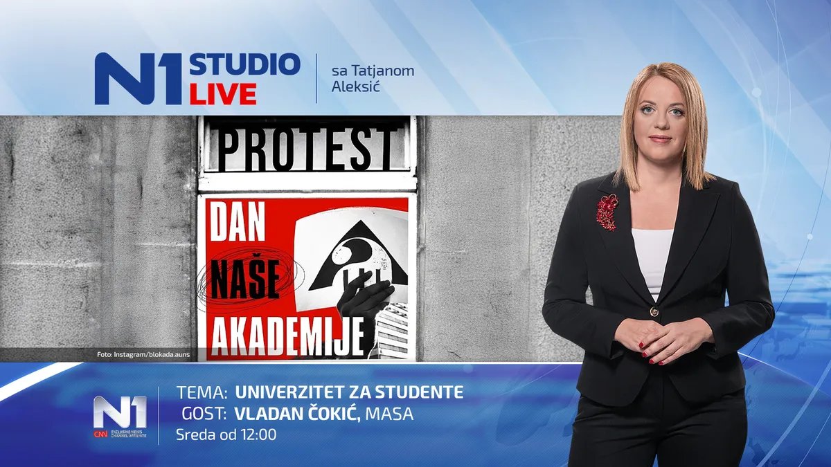 Gledajte UŽIVO Studio Live: Univerzitet za studente