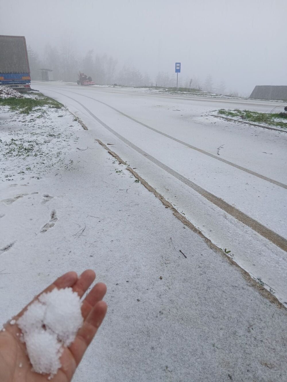 Sneg pao u ovom delu Srbije, zabelelo se kao da je januar: Meštani u strahu zbog malina (FOTO)