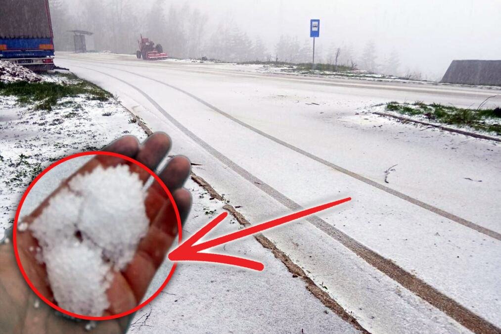 ZABELELA SE I IVANJICA KAO USRED ZIME! Sneg pao na ivanjička sela, meštani u strahu zbog malina (FOTO)