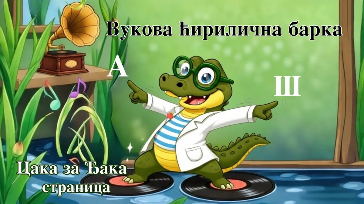 Vukova ćirilična barka: Digitalna pesmarica koja učenje azbuke pretvara u igru