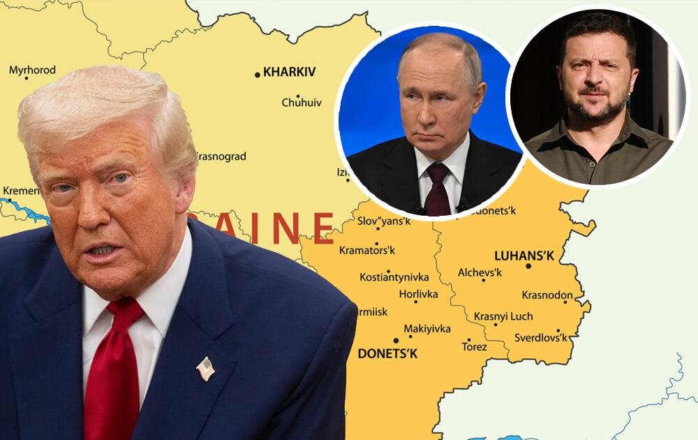 UKRAJICI BI DEO DONBASA NAZVALI "DONILEND" DA PRIDOBIJU TRAMPA? Njujork tajms objavio navodne planove Kijeva; Zelenski: Samo da nije PUTINLEND (FOTO)