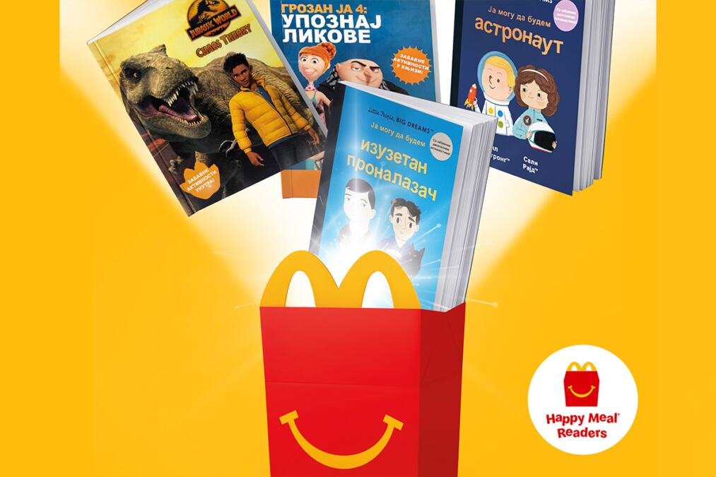 McDonald’s obeležava Svetski dan knjige donacijom i poklanjanjem knjiga uz Happy Meal
