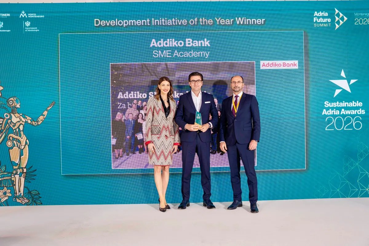 Addiko banka dobitnik nagrade na Adria Summit-u u Porto Montenegru