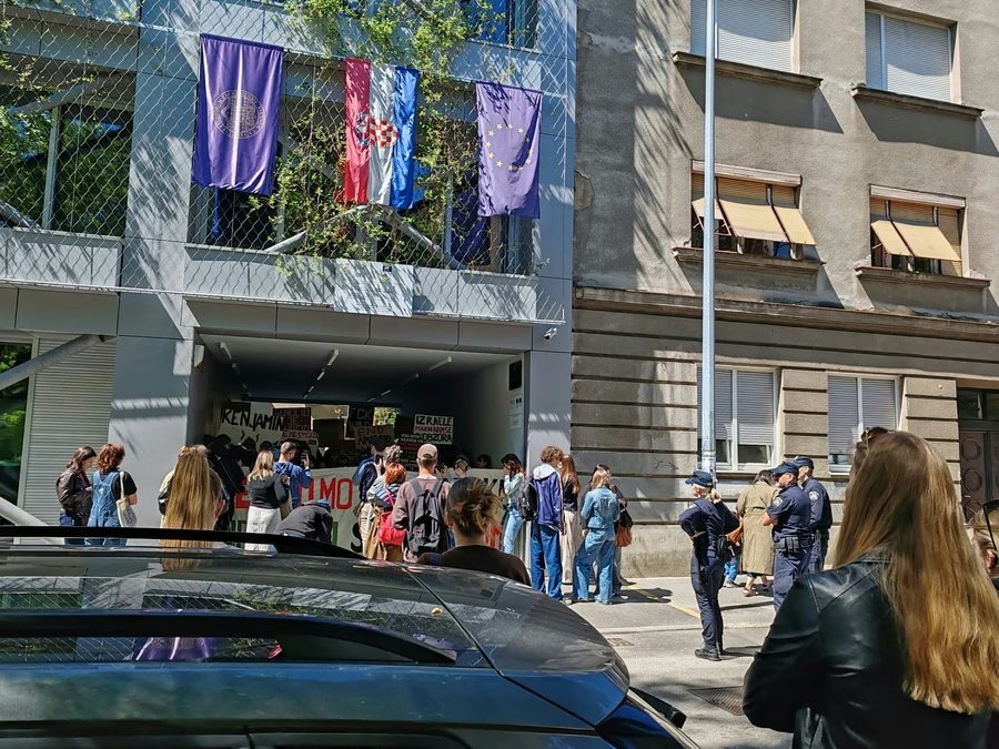 Studenti u Zagrebu protestovali zbog gostovanja brata Benjamina Netanjahua