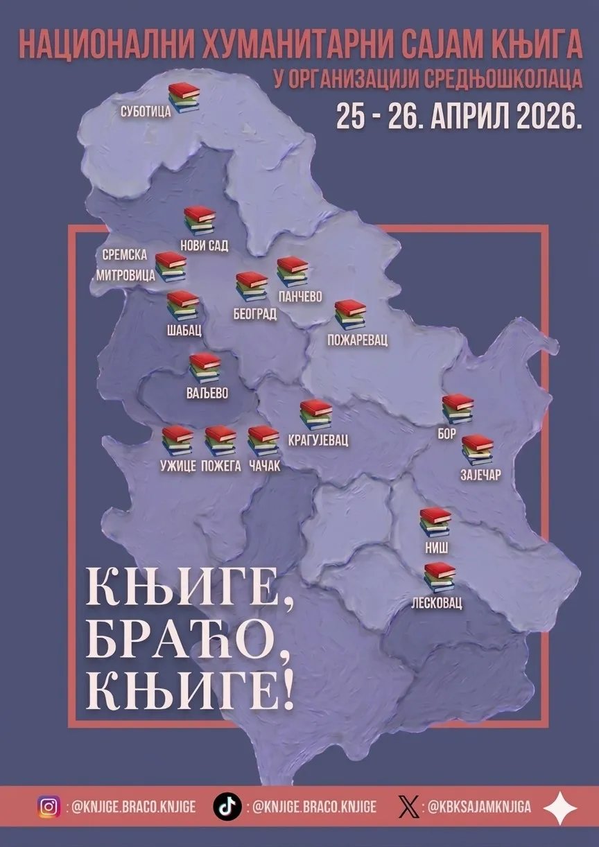 "Knjige, braćo, knjige": Počinje prvi Nacionalni  humanitarni sajam knjiga, organizuju ga srednjoškolaci