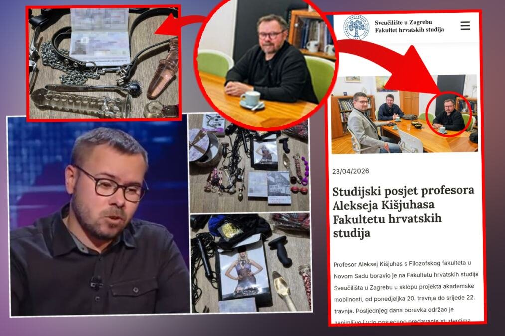 SA KATEDRE U ZAGREBU U SADO-MAZO SKANDAL! Prof. blokader na povratku IZ HRVATSKE pao na granici s koferom punim VIBRATORA! Saslušan: "ZA LIČNU UPOTREBU" (VIDEO)