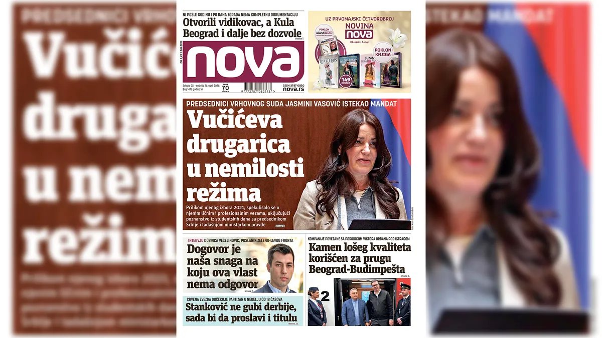 „Nova“ piše“: „Vučićeva drugarica u nemilosti režima“