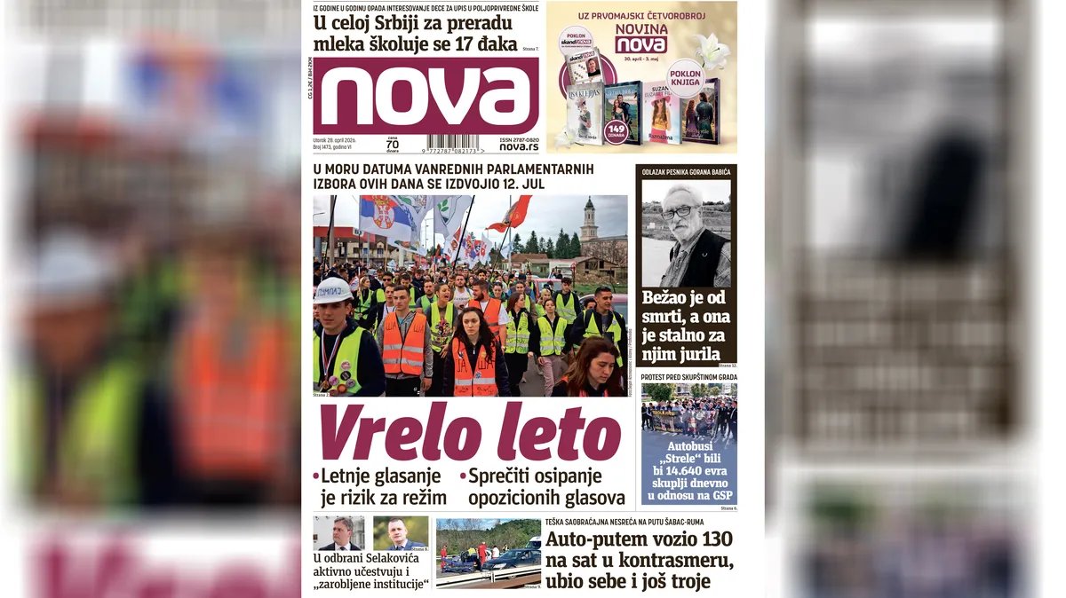 "Nova" piše:  Zašto letnji izbori i glasanje u julu nose ozbiljan rizik po režim