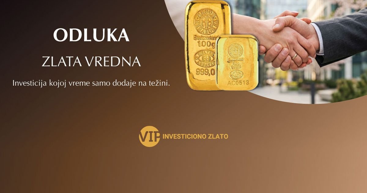 Zašto zlato ostaje sigurno utočište kapitala: 25 godina poverenja uz VIP Investiciono Zlato