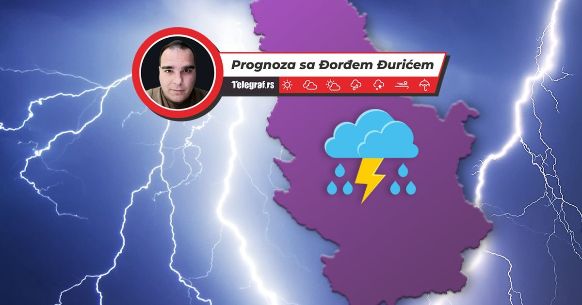 Pljuskovi sa grmljavinom danas očekuju ove delove Srbije, evo i kada