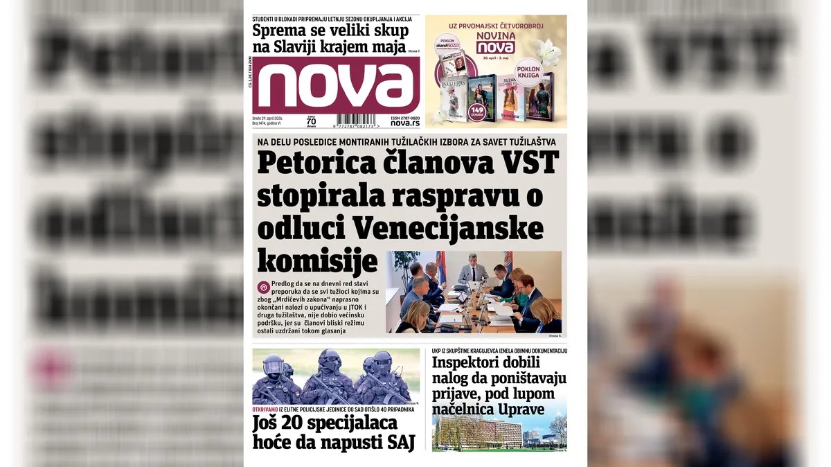 "Nova" piše: Kako su petorica članova VST stopirala raspravu o odluci Venecijanske komisije