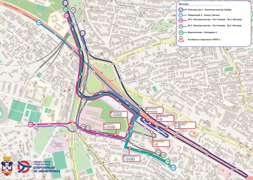 13 PERONA, 2 FRONTA ZA PARKIRANJE AUTOBUSA! NIČE NOVO SAOBRAĆAJNO ČVORIŠTE USRED BEOGRADA: Izmene trasa GSP linija zbog otvaranja novog stajališta Beograd jug