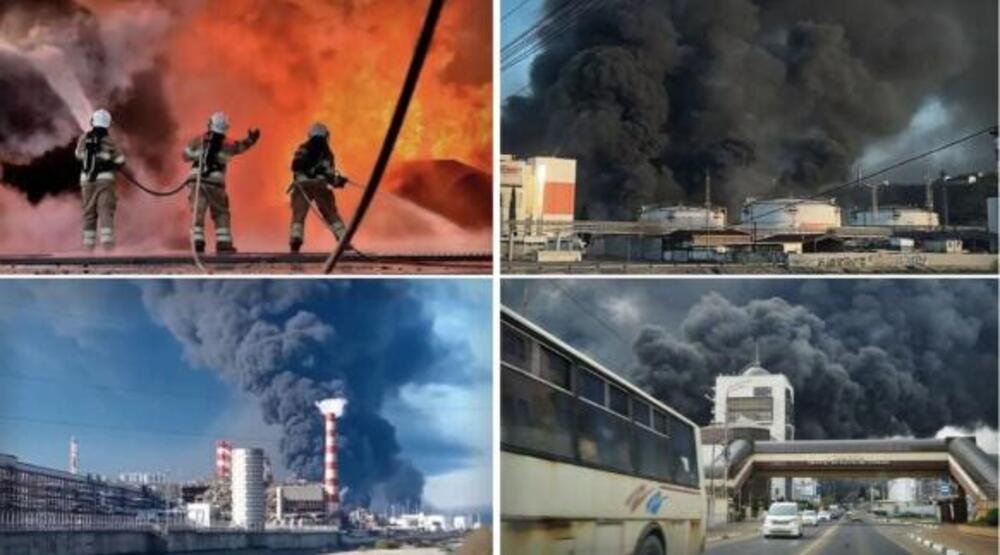 NAFTA SE IZLILA U REKU, ULICE HITNO EVAKUISANE: Vanredno stanje u ovom ruskom gradu, Ukrajinci urnisali rafineriju!