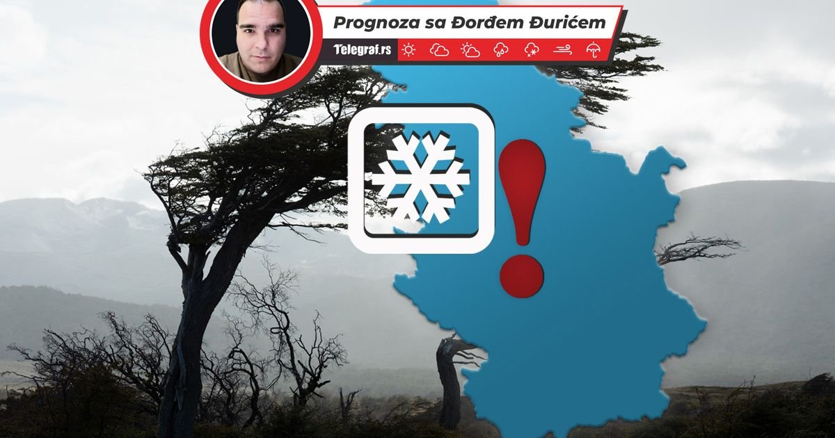 MRAZ preti Srbiji, ovaj dan biće najkritičniji! Temperatura pada na -5°C, evo gde će pasti i do 10 cm snega