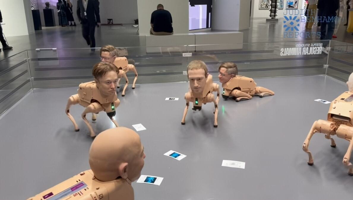 Psi-roboti sa glavama tehnoloških lidera: Umetnost razotkriva moć algoritama!