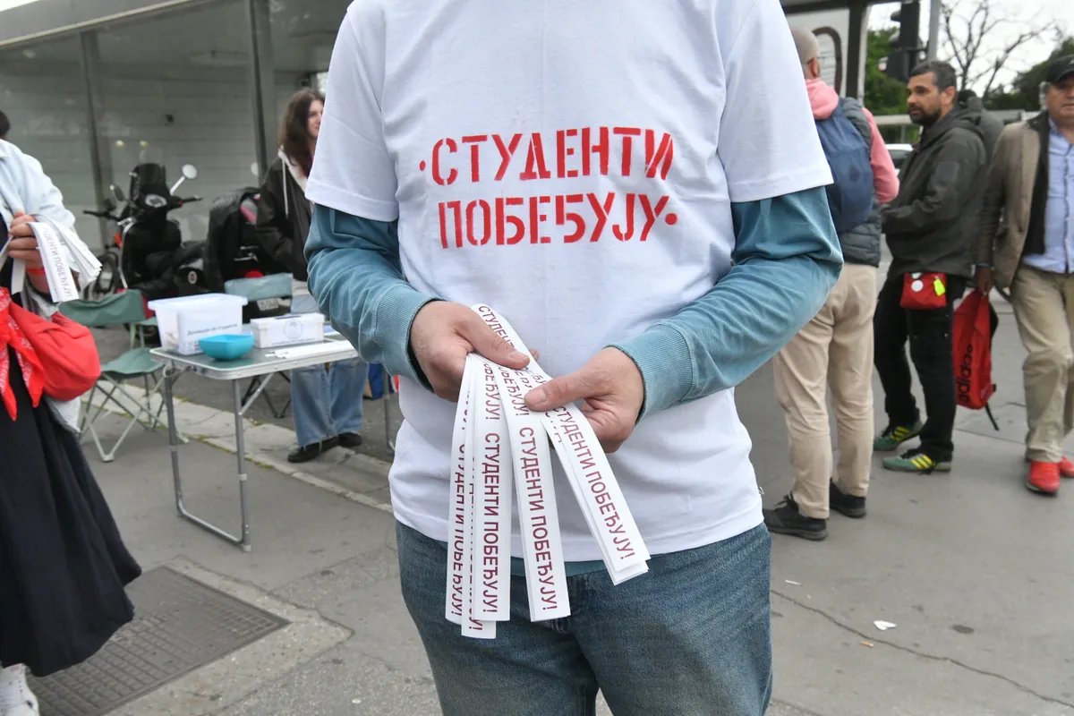 Studenti saopštili koliko su nalepnica podelili u akciji "Studenti pobeđuju"