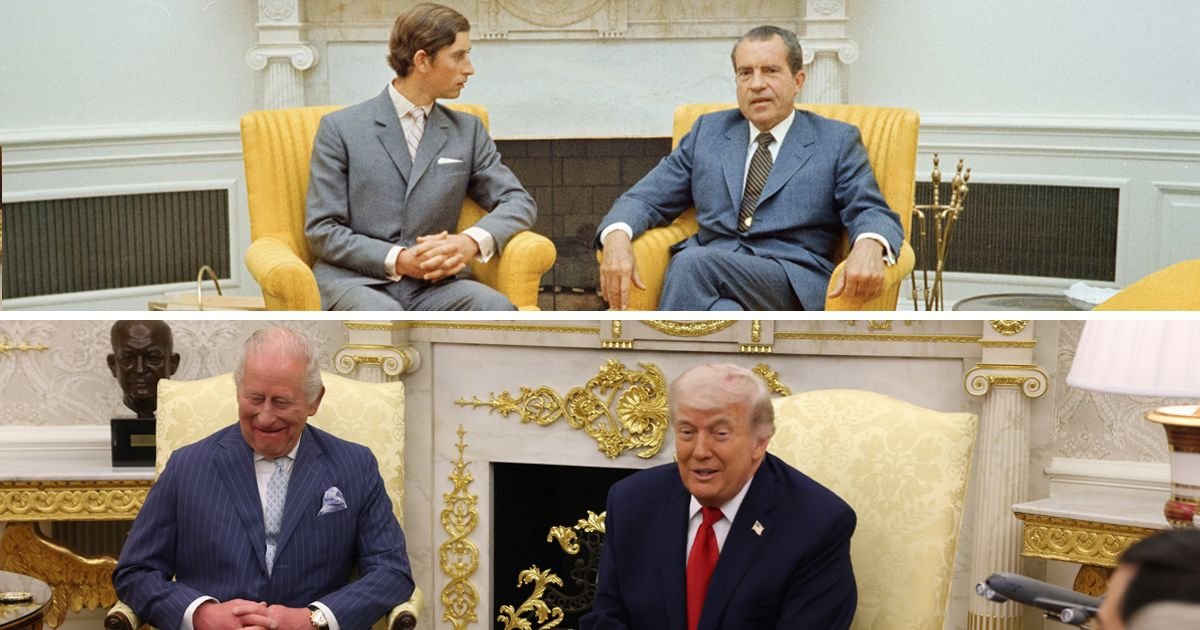 KRALJEVSKI DEŽA VI Britanski kralj Čarls III u Ovalnom kabinetu ponovo posle 56 godina