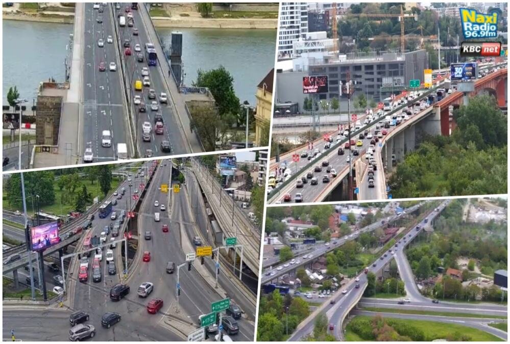 NAJGORE GUŽVE NA GAZELI I PANČEVAČKOM MOSTU: Situacija konačno podnošljiva u Takovskoj i Bulevaru despota Stefana (FOTO)