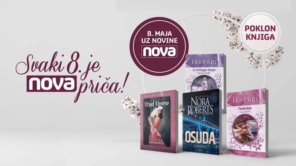 Svaki 8. je NOVA priča: Uz „Novu“ svakog meseca knjige najpoznatijih svetskih autorki
