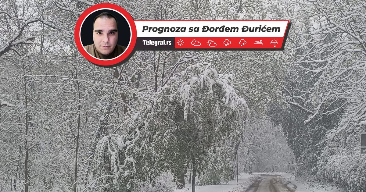 Sneg na samo 100 kilometara od Beograda: Sledi MRAZ, temperatura će opasti na minus 5 stepeni