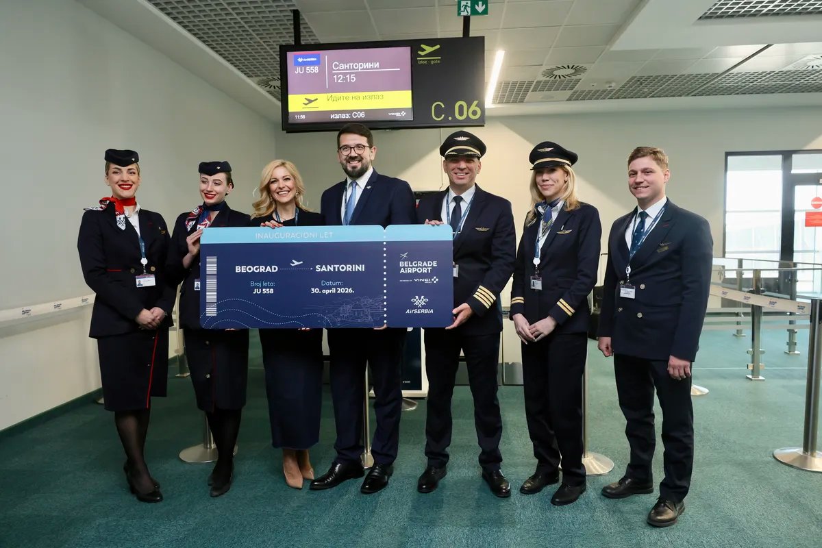 Er Srbija: Tokom letnje sezone direktna avio-linija od Beograda do Santorinija