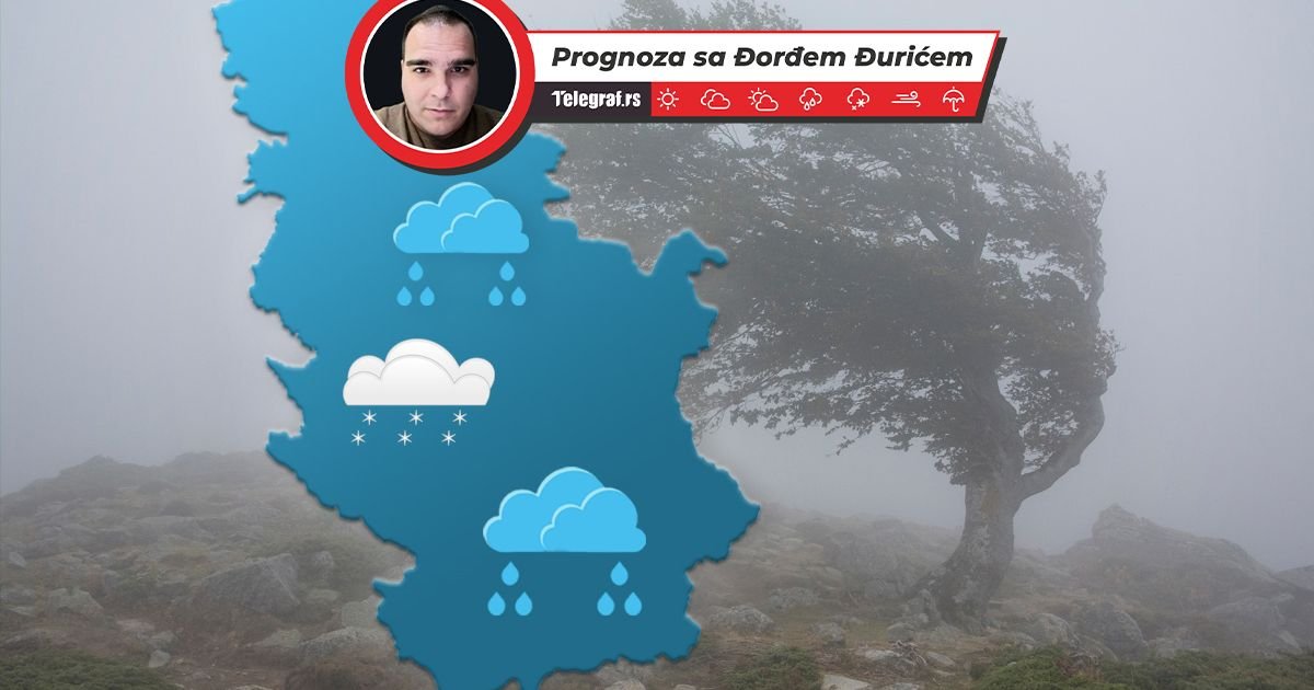 Neka se pripremi OVAJ deo Srbije! Kiša i SNEG do kraja dana očekuje OVE predele: Stiže i MRAZ