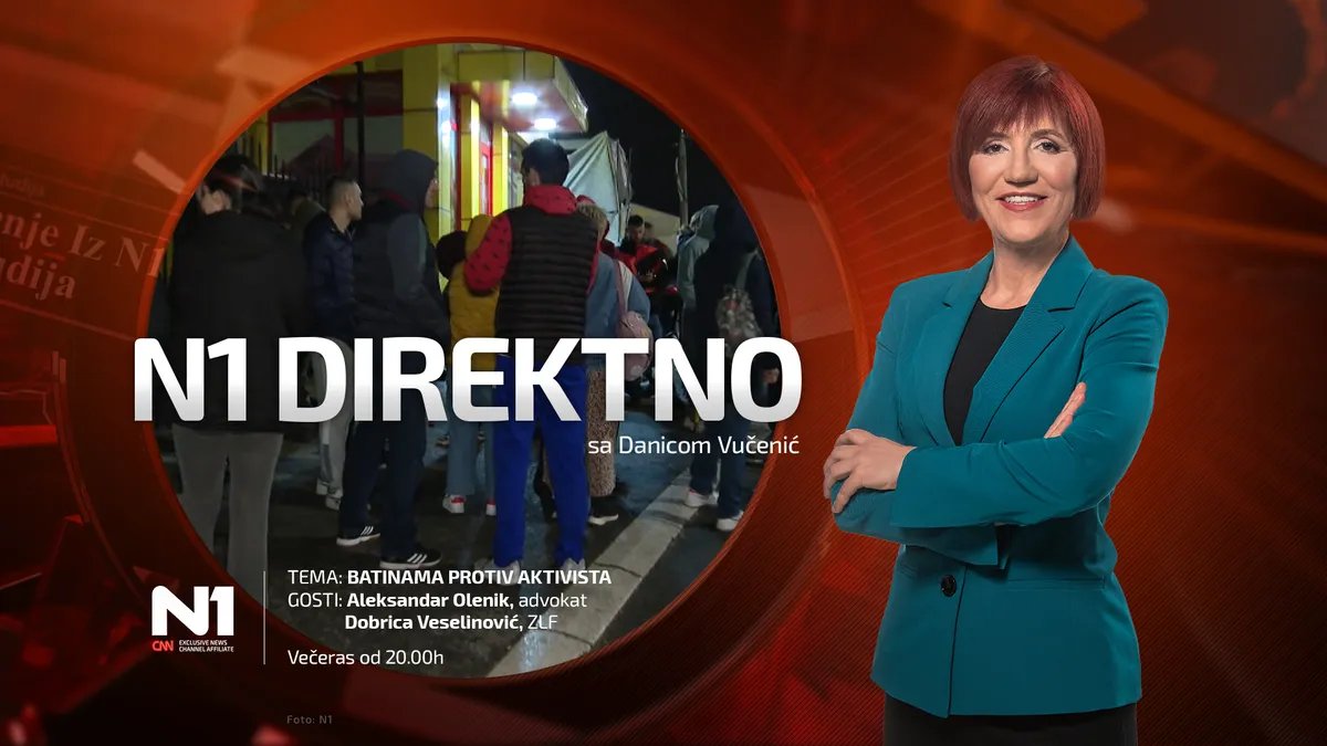 N1 Direktno, večeras od 20h: Batinama protiv aktivista