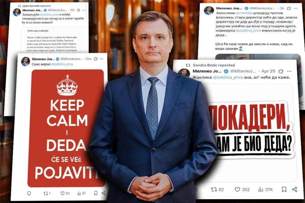 SAMO MIRNO, DEDA ĆE SE VEĆ POJAVITI! Milenko Jovanov reagovao posle nezapamćenog blama blokaderske novinarke Tatalović: "Žaklina zna, al' neće da kaže"