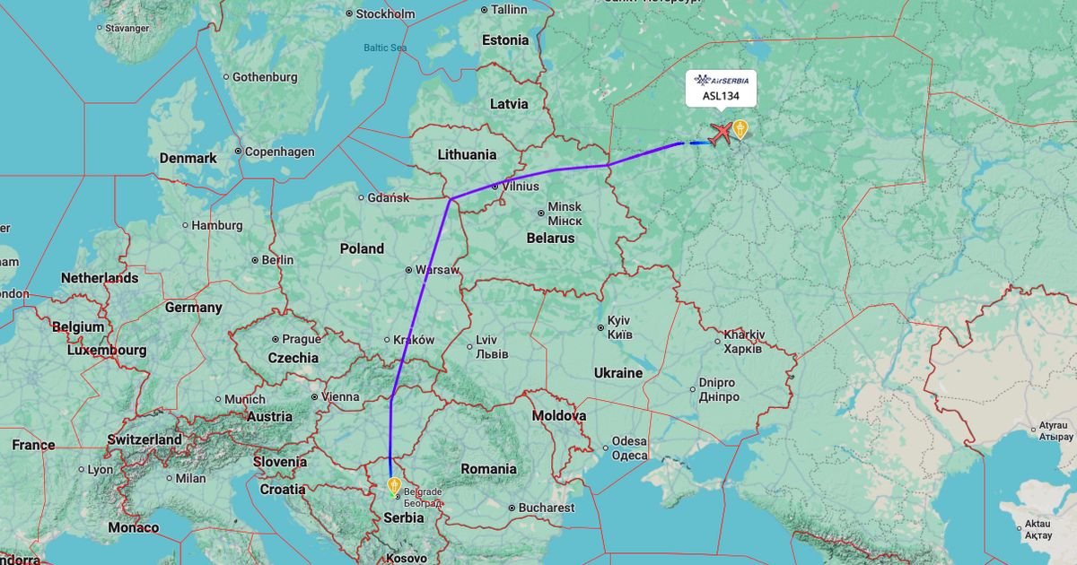 Diskretna promena rute: Air Serbia ponovo leti preko Belorusije