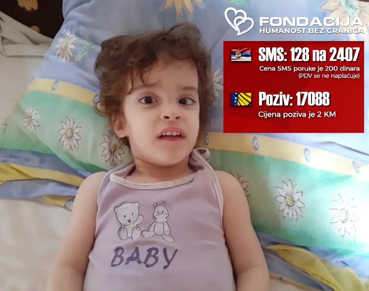 Pomozimo Taši da nastavi sa lečenjem slanjem 128 na 2407