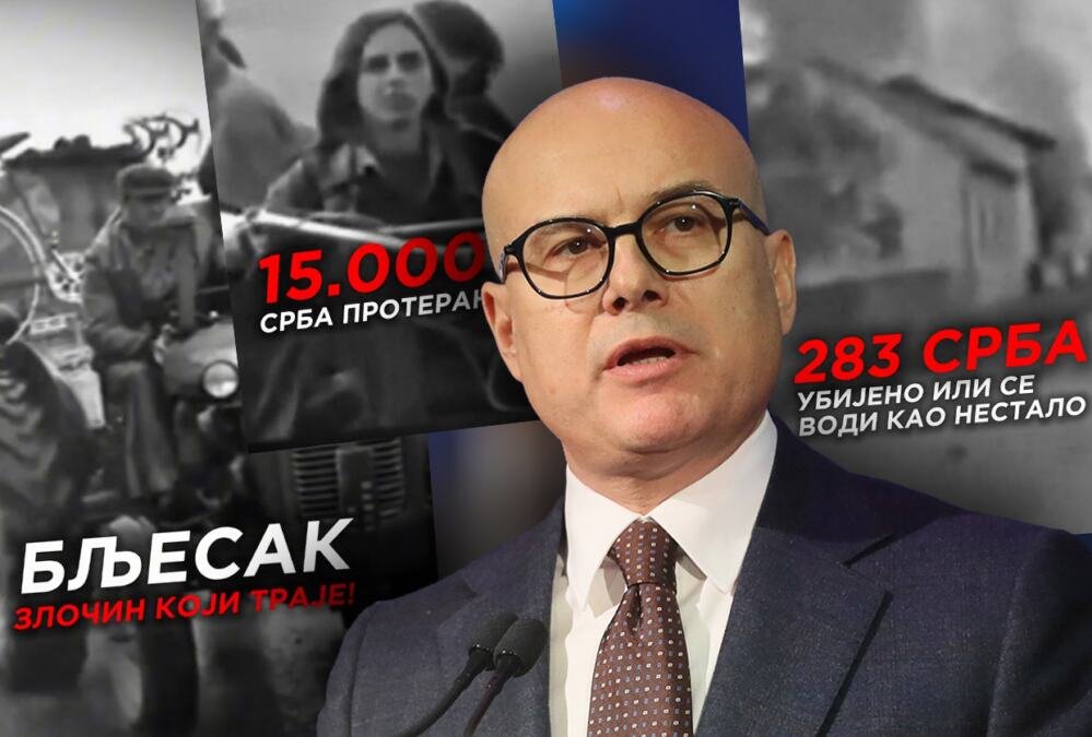 "BLJESAK" - ZLOČIN KOJI TRAJE! Vučević poručio: Ne zaboravljamo hiljade uništenih porodica, spaljenih kuća i prolivenih suza (VIDEO)