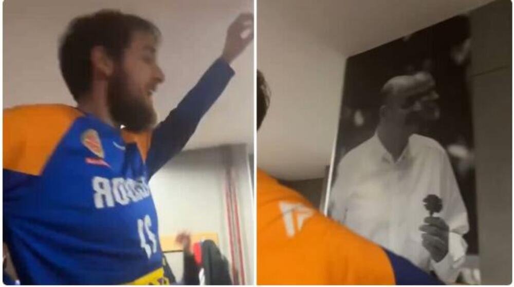 Slavlje iz svlačionice Zlatibora koje će odjeknuti: Seka Aleksić i uvrede za Zvezdu uz poster Vujoševića (VIDEO)