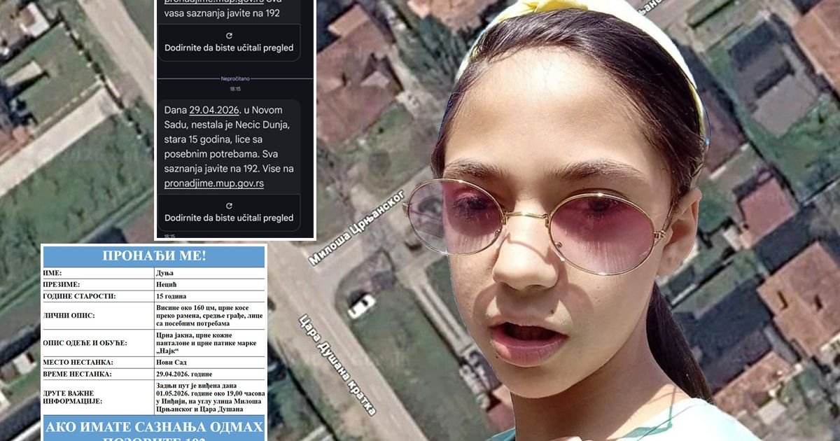 OVDE je poslednji put viđena Dunja Necić (15): Pobegla sa drugarima iz škole, izgubio joj se svaki trag!