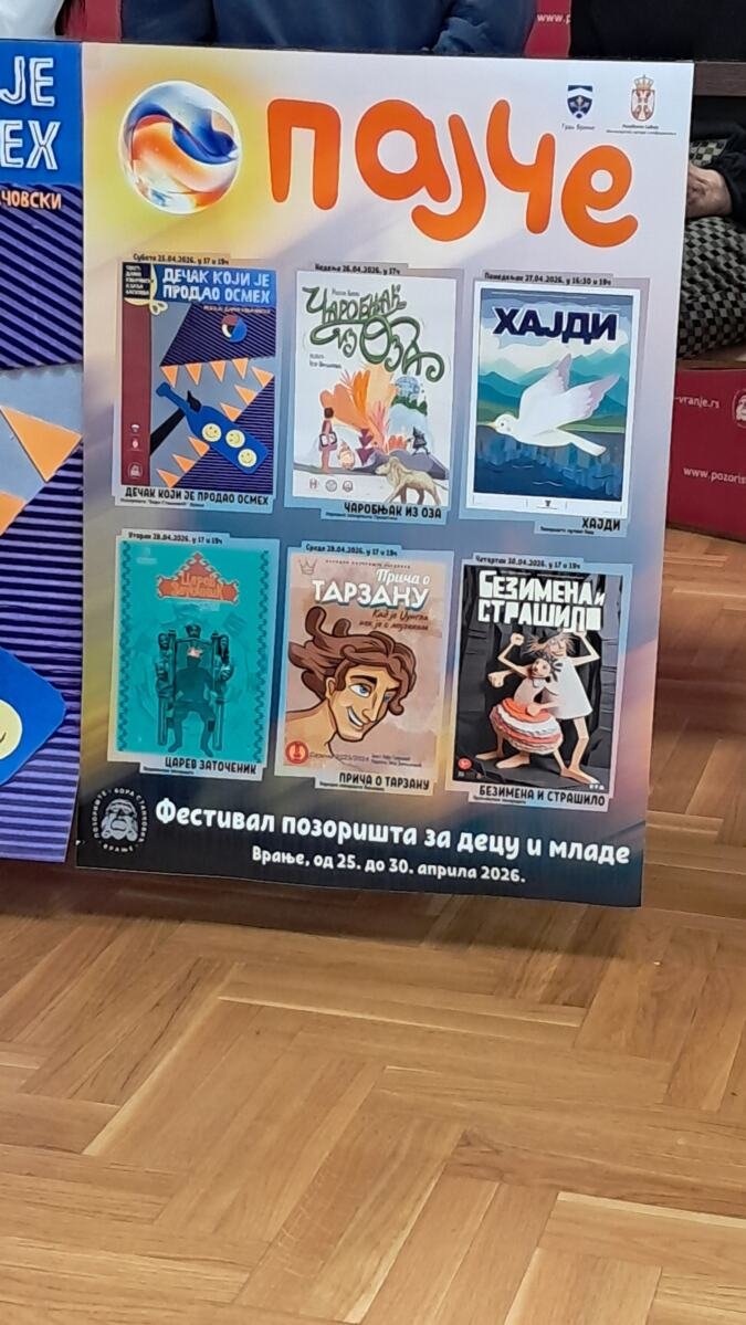 ZAVRŠEN FESTIVAL "PAJČE" U VRANJU: Pobednička predstava "Hajdi" Lutkarskog pozorišta iz Niša