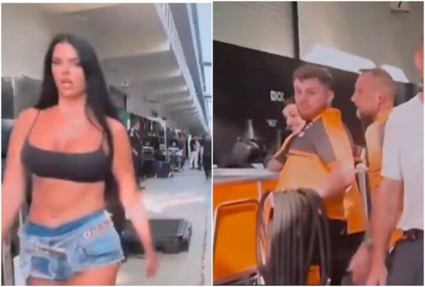 PROVOKATIVNA HRVATICA UŠETALA U KADAR - KAMERMAN SE TOTALNO POGUBIO! Šta tek reći o reakciji Meklarenovog mehaničara... Ljudi gledaju i vrište od smeha! (VIDEO)