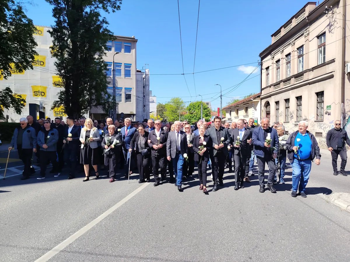 Obeležena godišnjica napada na kolonu JNA u Dobrovoljačkoj ulici u Sarajevu