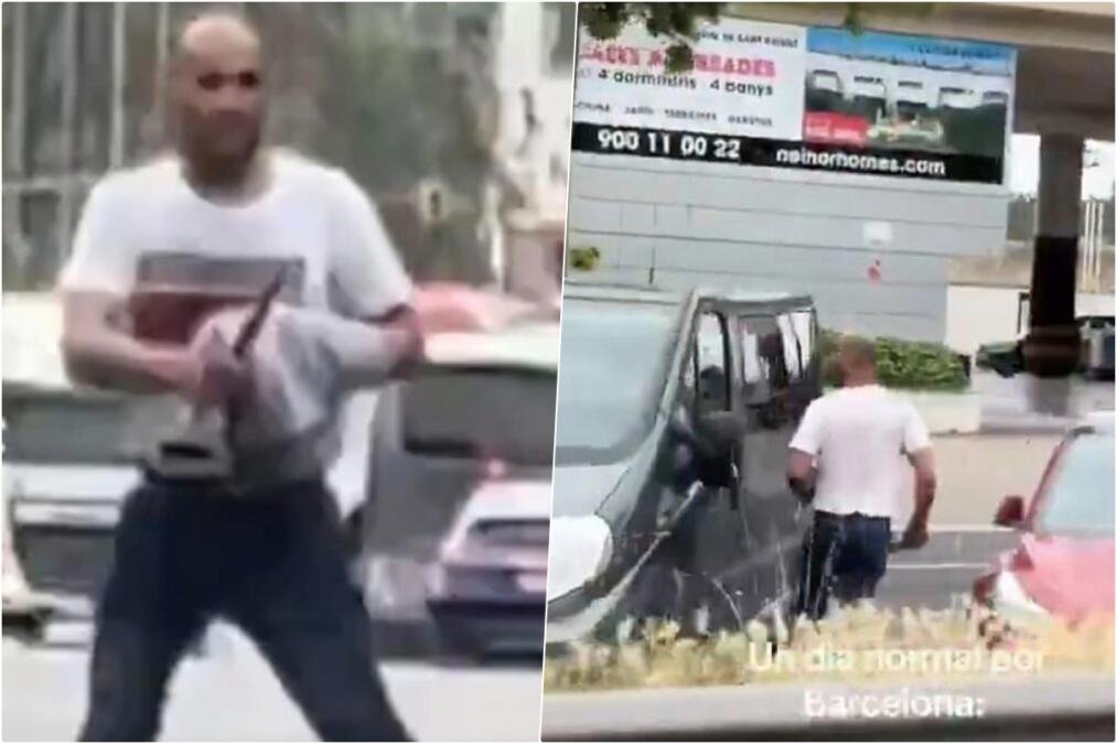 (UZNEMIRUJUĆI FOTO) MUŠKARAC IZBO ŽENU NOŽEM NA ULICI USRED BELA DANA! Ubio je na licu mesta, nije joj bilo spasa! Horor u Barseloni