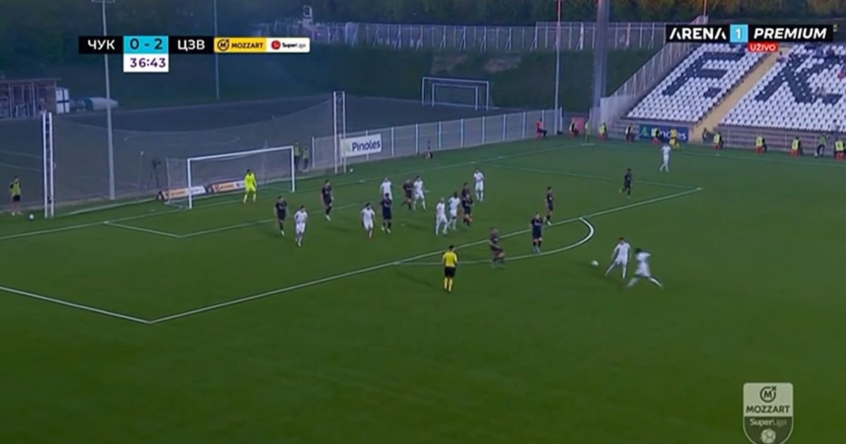 Spektakl u Superligi Srbije! Čukarički dao gol Zvezdi za TV špice sa preko 25 metara