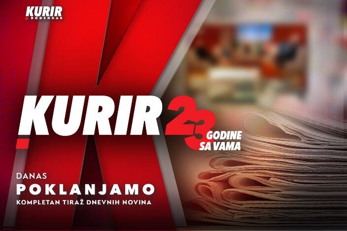 Kurir vam  DANAS poklanja BESPLATAN PRIMERAK DNEVNIH NOVINA