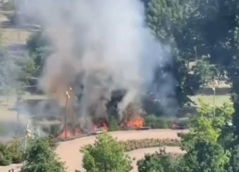 Požar u Novom Sadu: Vatra zahvatila rastinje u čuvenom parku! (VIDEO)