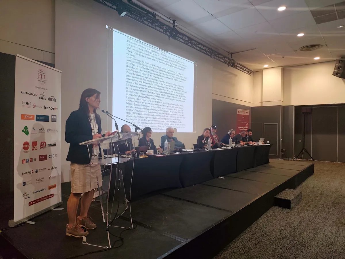 IFJ Congress adopts Resolution on escalating attacks, backsliding on media freedom in Serbia