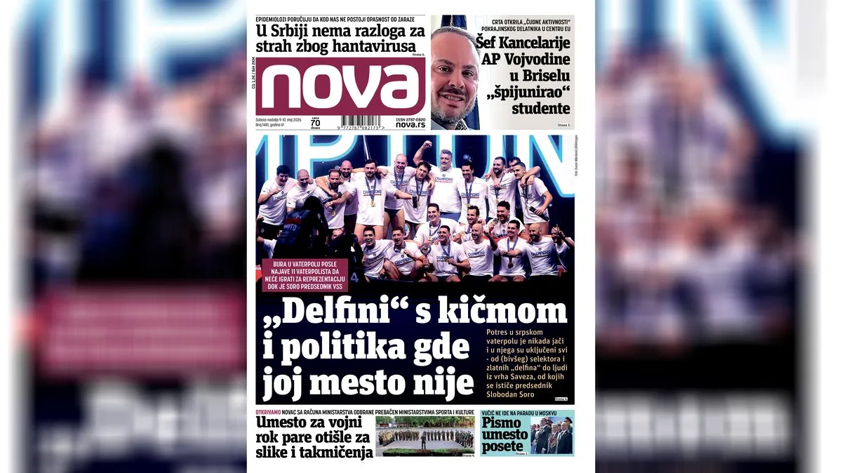 "Nova" piše: „Delfini“ s kičmom i politika gde joj mesto nije