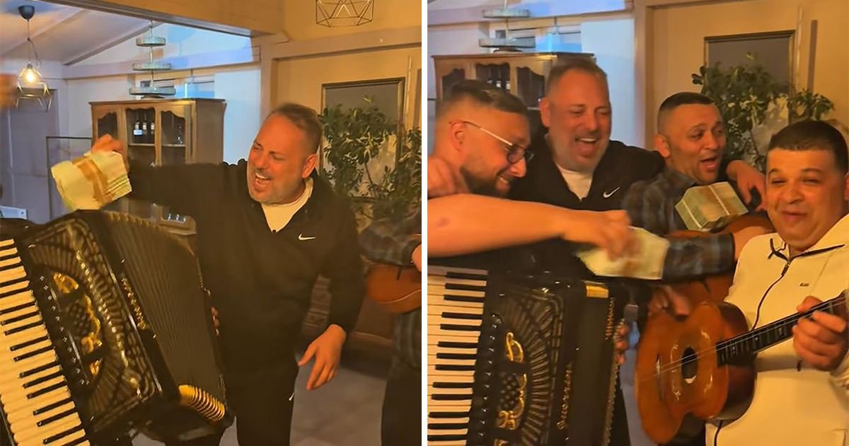 Harmonika zatrpana evrima, biznismen ne žali "cigle" para! Snimak Branka Babića zapalio mreže: "Ovaj osmeh..."