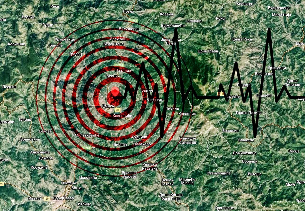 Zemljotres u Srbiji: Epicentar mesto u blizini Novog Sada