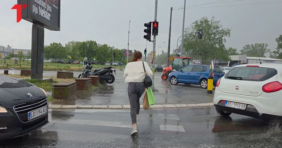 Ovo nismo očekivali, bežao je kako je ko stigao! Pogledajte kako se pljusak obrušio na Beograd