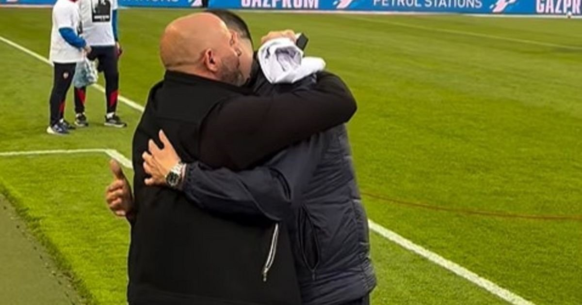 Nenad Lalatović se oduševio kada je video Dejana Stankovića, odmah mu je otišao u zagrljaj