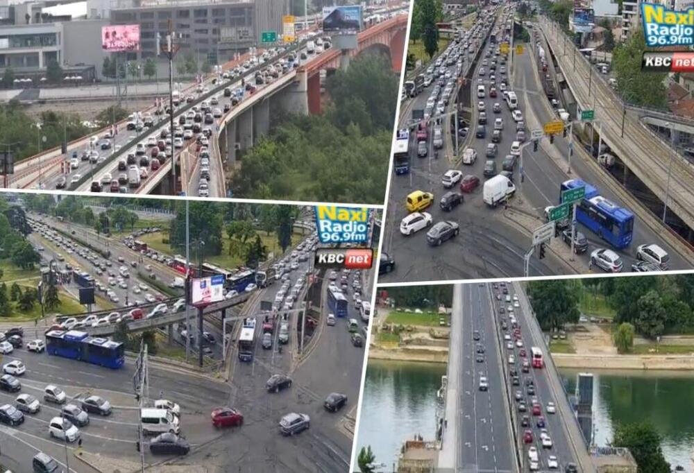 KOLAPS NA AUTOKOMANDI, BRANKOVOM MOSTU I GAZELI: Vozila stoje u mestu, NEMA NI NAPRED NI NAZAD (FOTO)