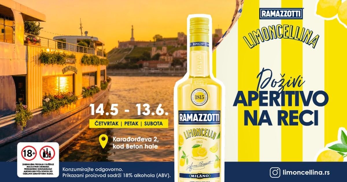 Uskoro na Savi: Brod Limoncellina inspirisan italijanskom aperitivo kulturom