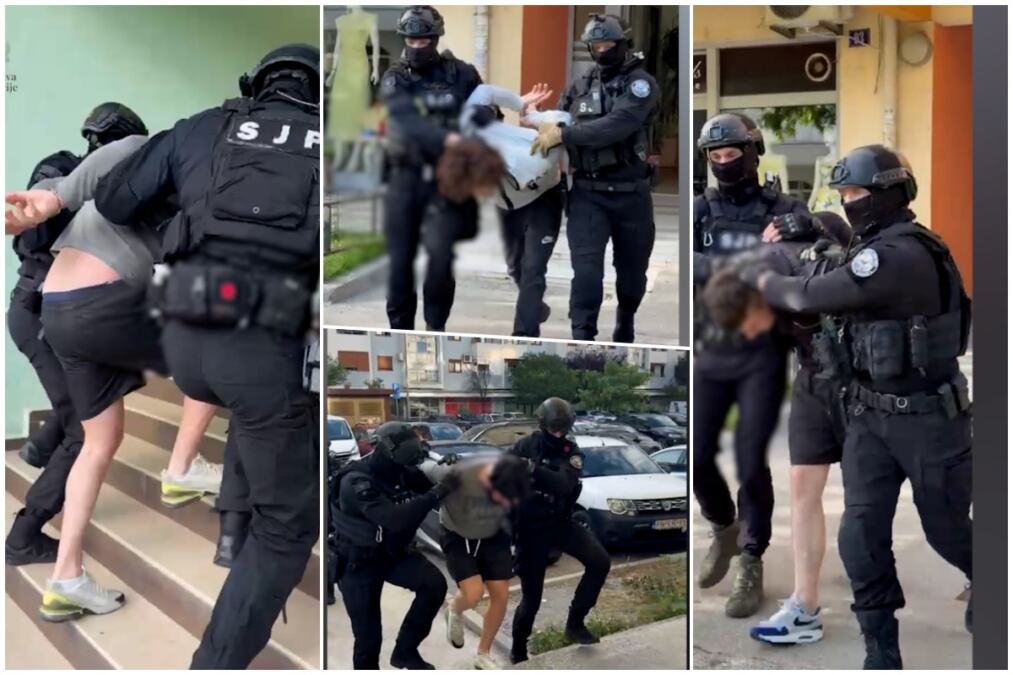 OVAKO SU POHAPŠENI PLAĆENICI ŠKALJARSKOG KLANA Jake snage policije upale u štek stanove, žestoko ih odvodili jednog po jednog (VIDEO)